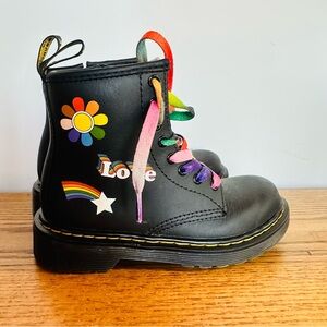 Toddler 1460 For Pride Leather Lace Up Boots